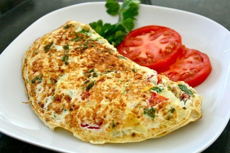 omlet untuk sarapan anak