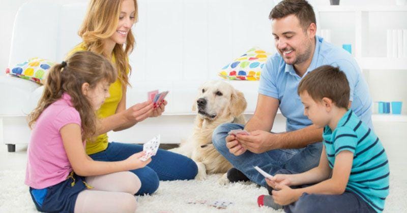 Main bersama keluarga