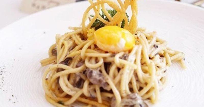 Pasta di Mamain Cafe enak banget, Si Kecil pasti juga suka.